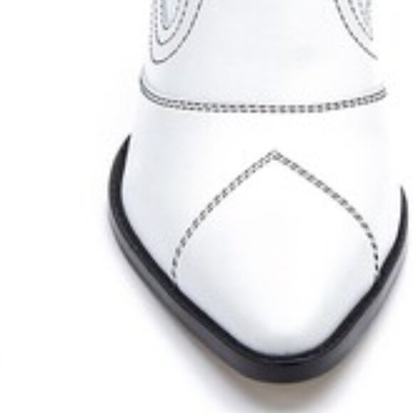 NEW MATISSE Made In Brazil Aries Western Leather Booties white for women 561tn - Picture 3 of 7